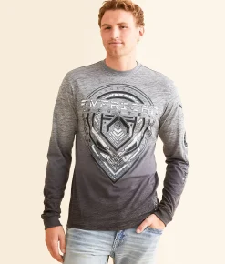 American Fighter Longrun T-Shirt Heather Grey Hot