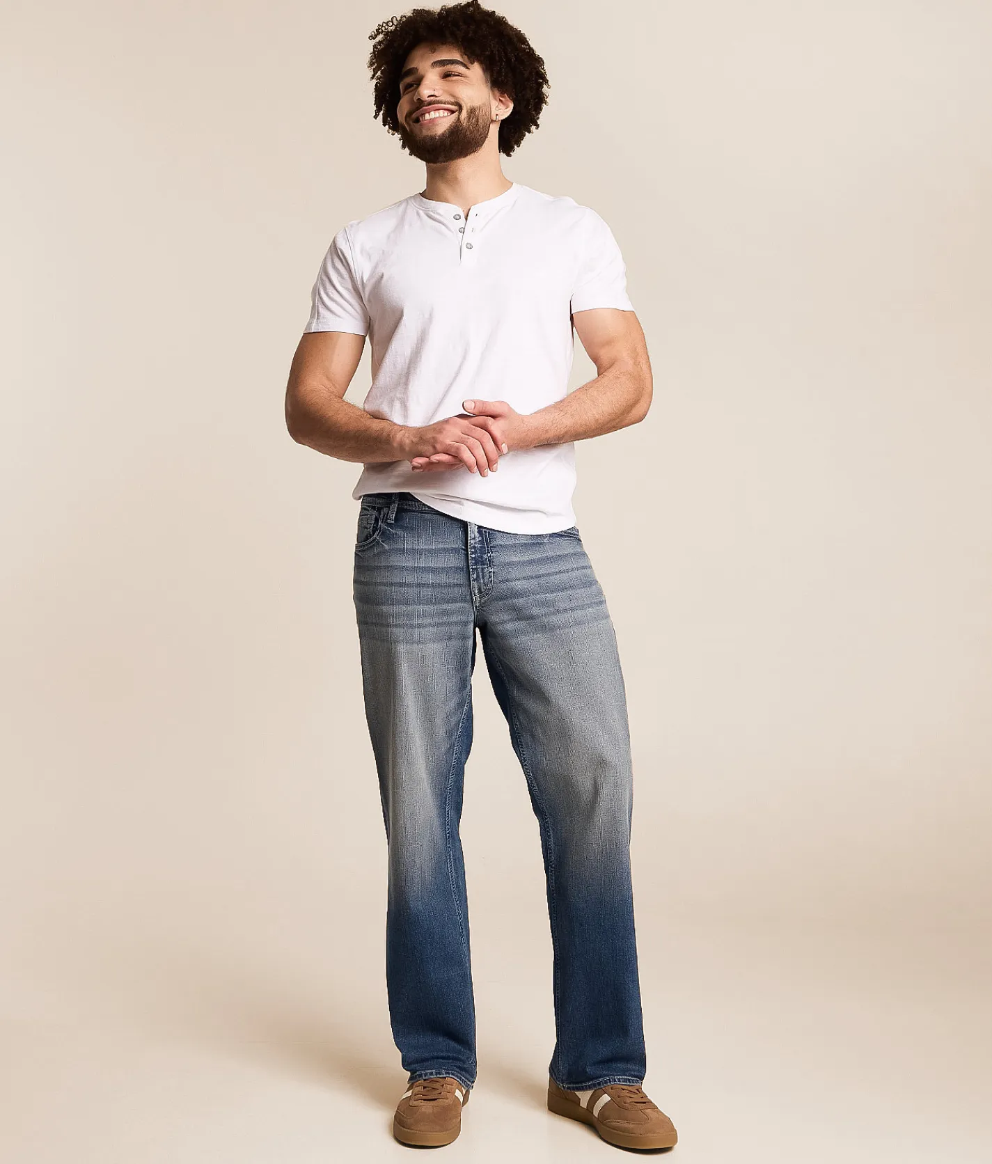 Reclaim Loose Straight Stretch Jean Hugo Clearance