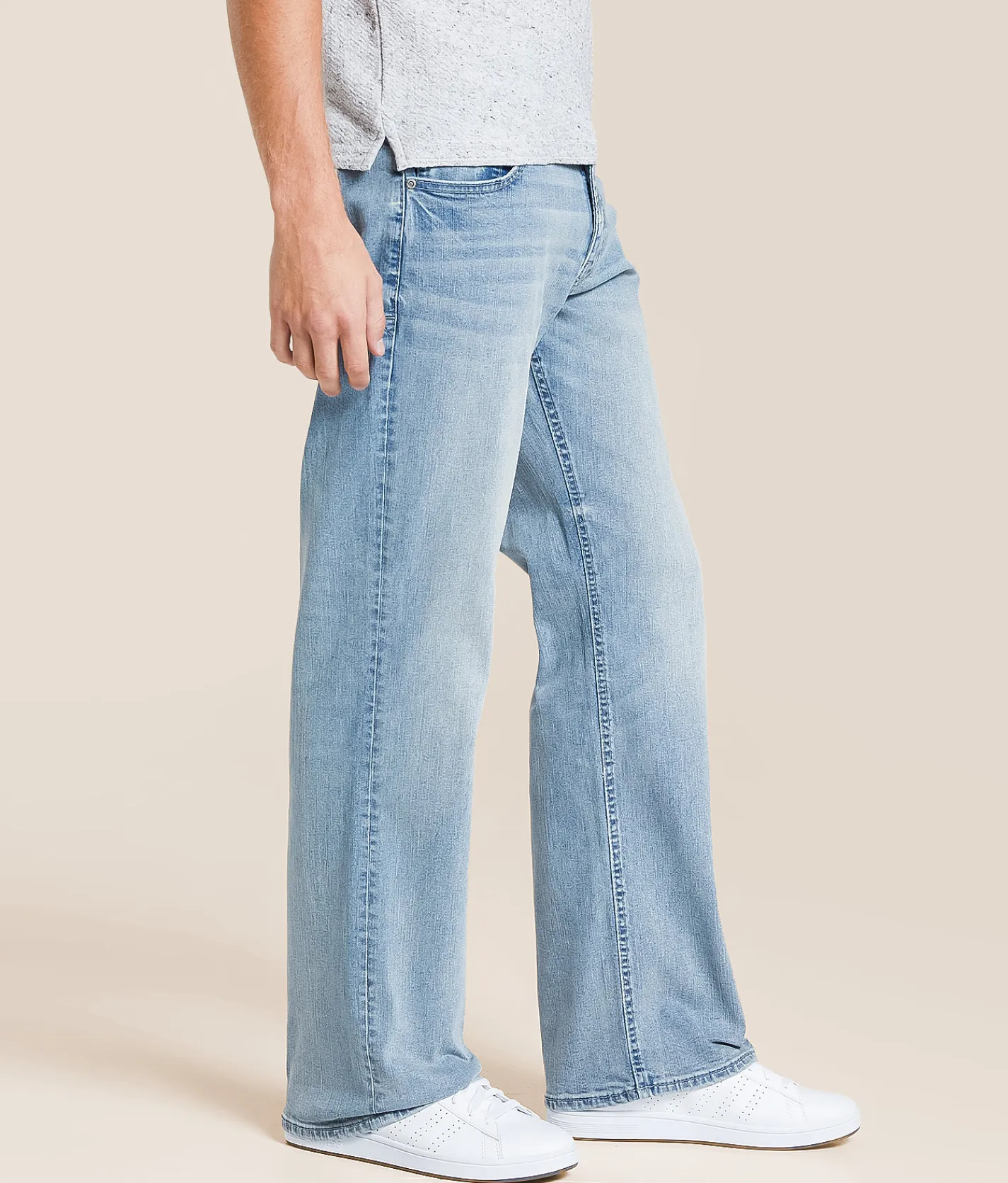Bottoms|Jeans | Reclaim Loose Straight Stretch Jean Maru