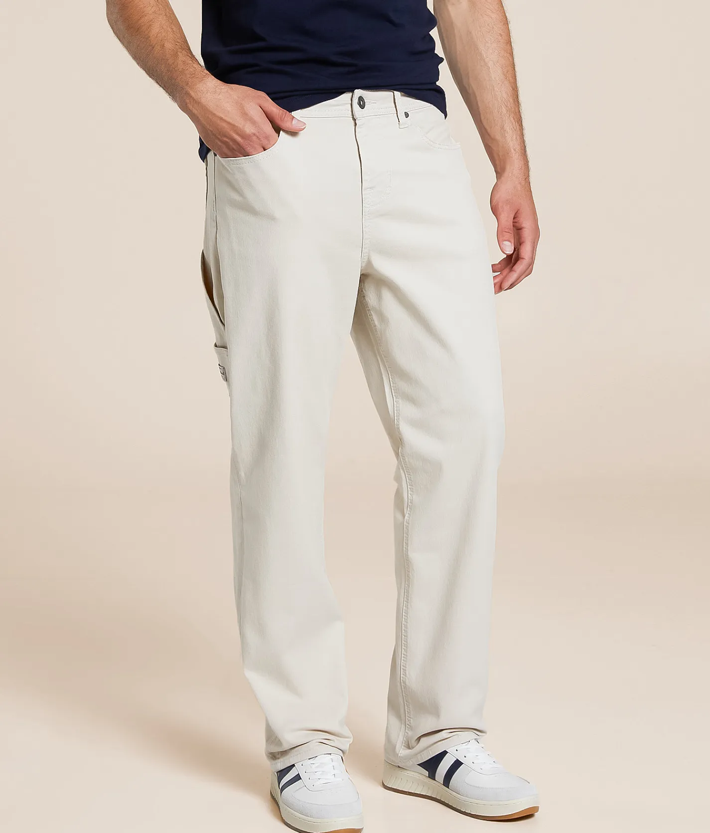 Bottoms|Jeans | Departwest Loose Straight Utility Stretch Jean Ozero