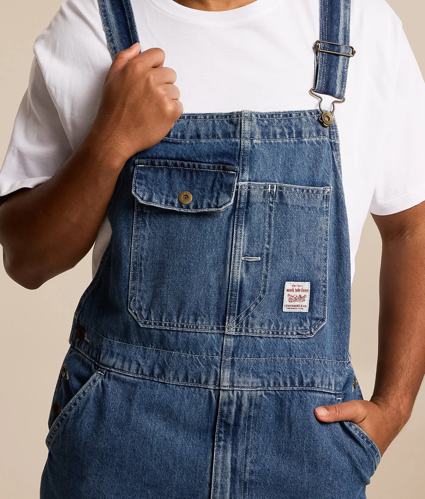 Bottoms|Jeans | Levi's® Loose Workwear Overalls Get Involved