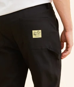 Duvin Loose Workwear Stretch Cargo Pant Black Sale