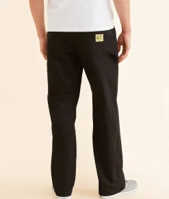Duvin Loose Workwear Stretch Cargo Pant Black Sale