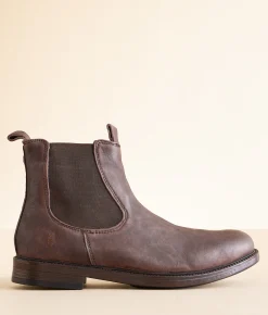 Roan by Bed Stu Looting Leather Chelsea Boot Chocolate Napal TML