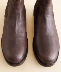 Roan by Bed Stu Looting Leather Chelsea Boot Chocolate Napal TML