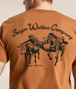 Graphic T-Shirts | Seager Los Rios T-Shirt Brown