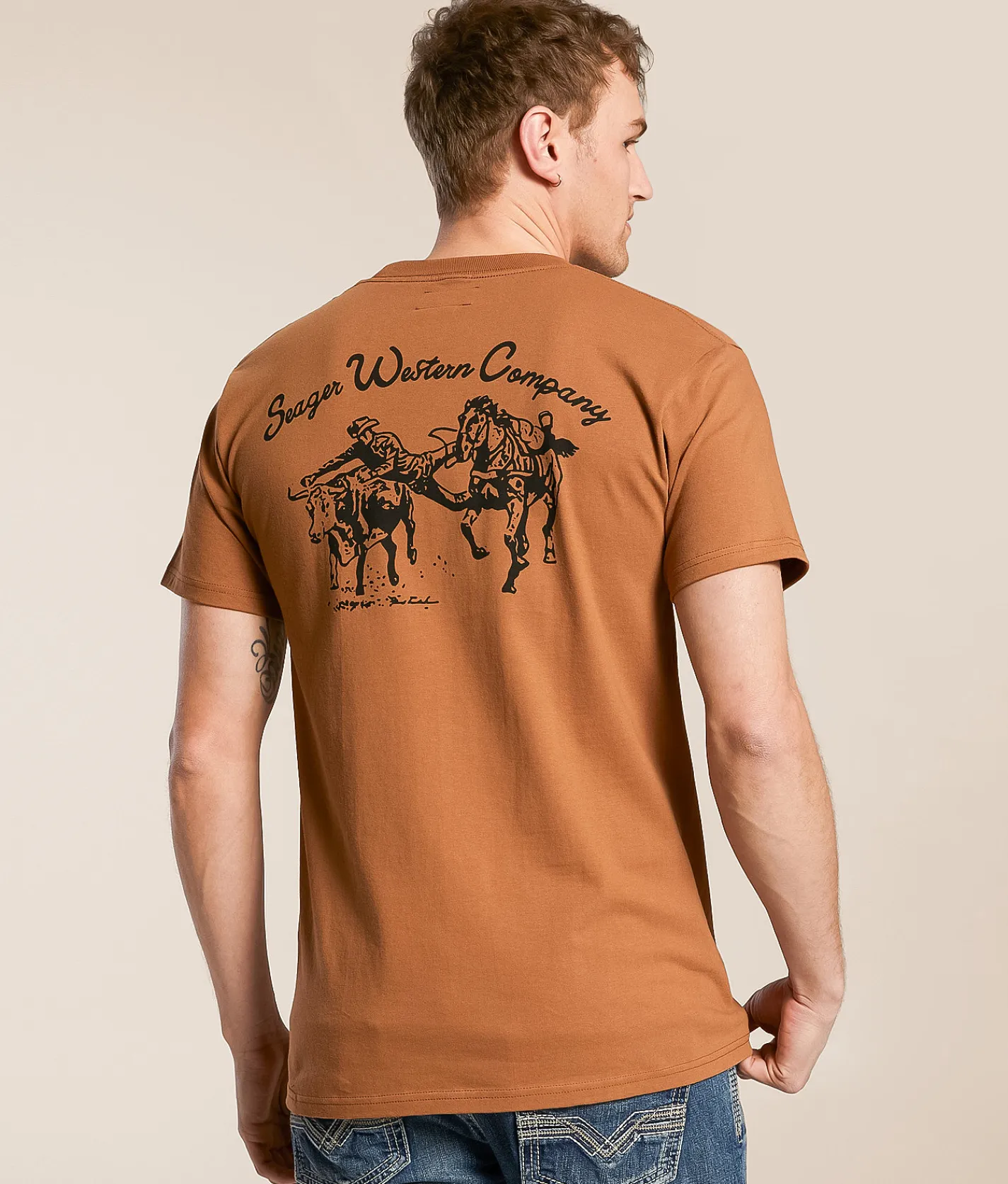 Graphic T-Shirts | Seager Los Rios T-Shirt Brown