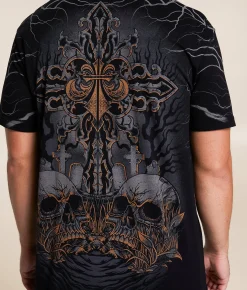 Affliction Lost Martyr T-Shirt Black New