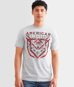 Graphic T-Shirts | American Fighter Lost Springs T-Shirt Grey