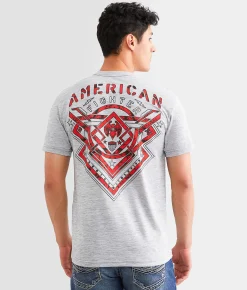Graphic T-Shirts | American Fighter Lost Springs T-Shirt Grey