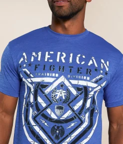 Tops|Graphic T-Shirts | American Fighter Lost Springs T-Shirt Palace Blue Limoges