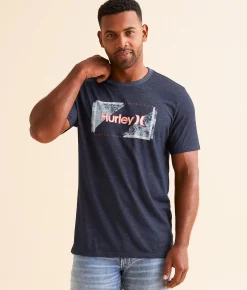 Graphic T-Shirts | Hurley Lotto T-Shirt Obsidian Ocean Bliss