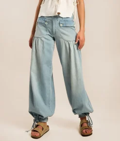 Jeans|Bottoms | Free People Lotus Wide Leg Jean Bijou Blue