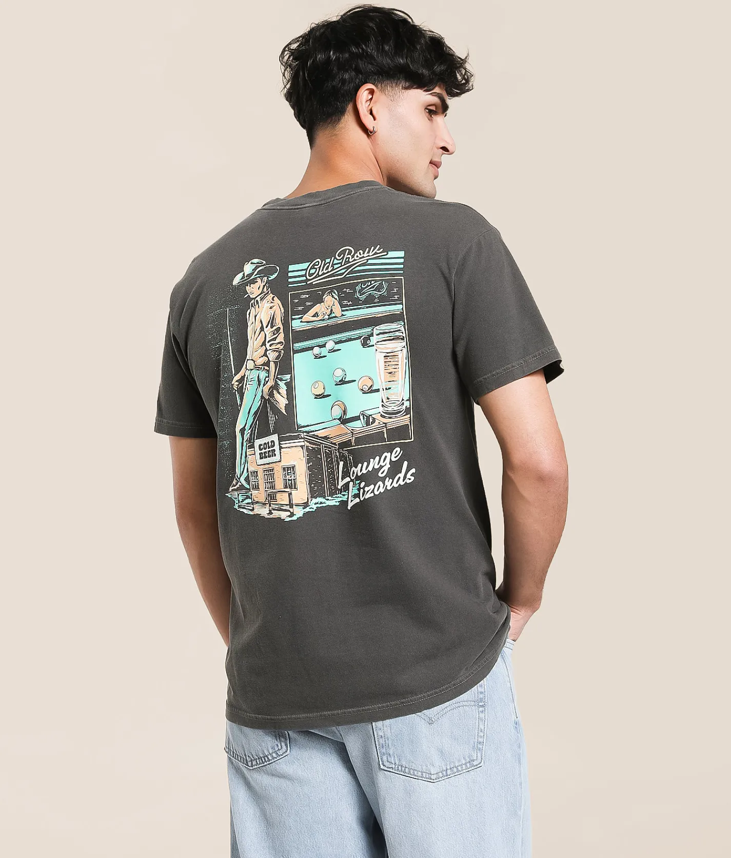Tops|Graphic T-Shirts | Old Row Lounge Lizards T-Shirt Pepper