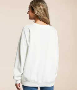 Tops | Z Supply Lounge Lover Oversized Pullover Vanilla Ice