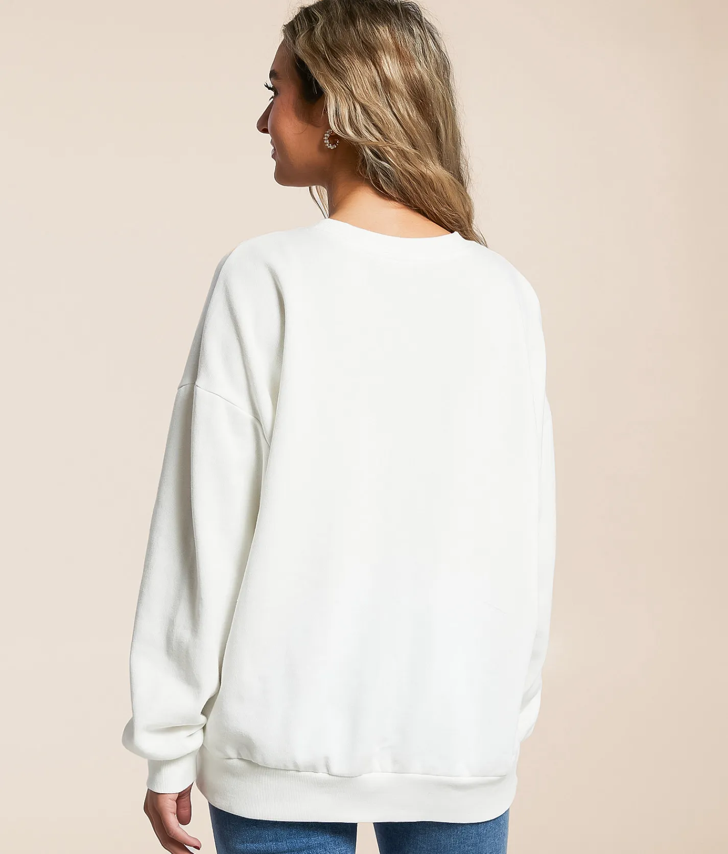 Tops | Z Supply Lounge Lover Oversized Pullover Vanilla Ice