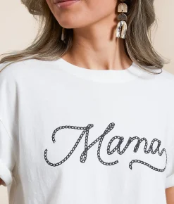 Z Supply Lounge Mama T-Shirt Sea Salt Discount