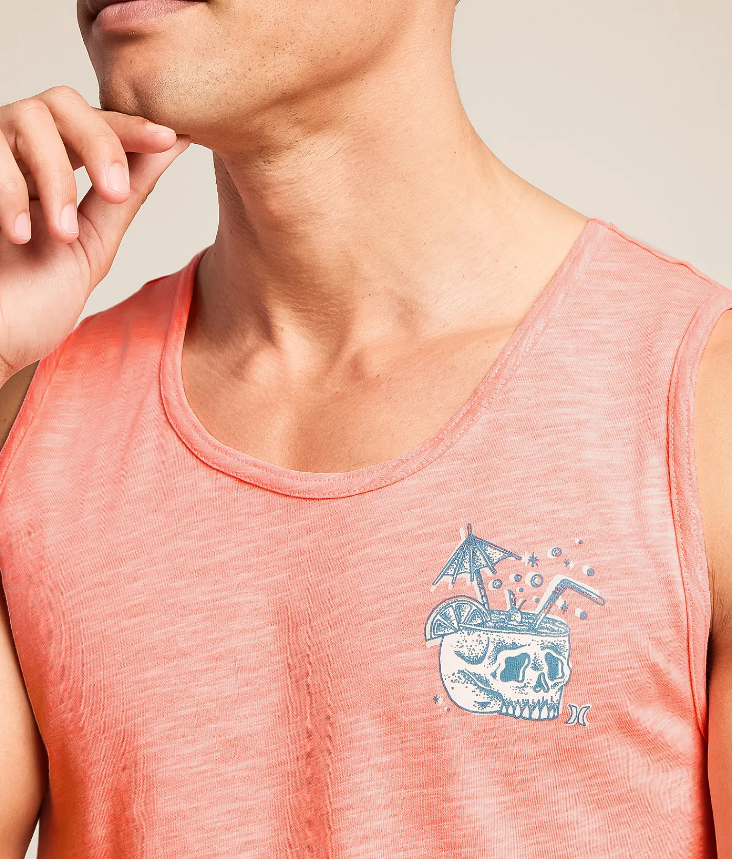 Tops | Hurley Loungin' Tank Top White Lava Glow