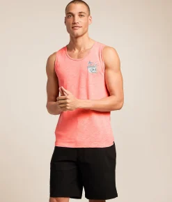 Tops | Hurley Loungin' Tank Top White Lava Glow