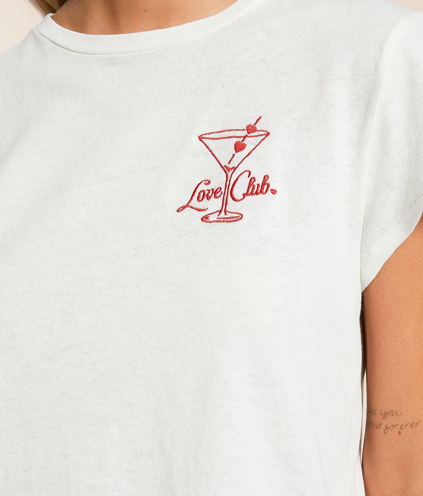 Z Supply Love Club T-Shirt Sea Salt Outlet