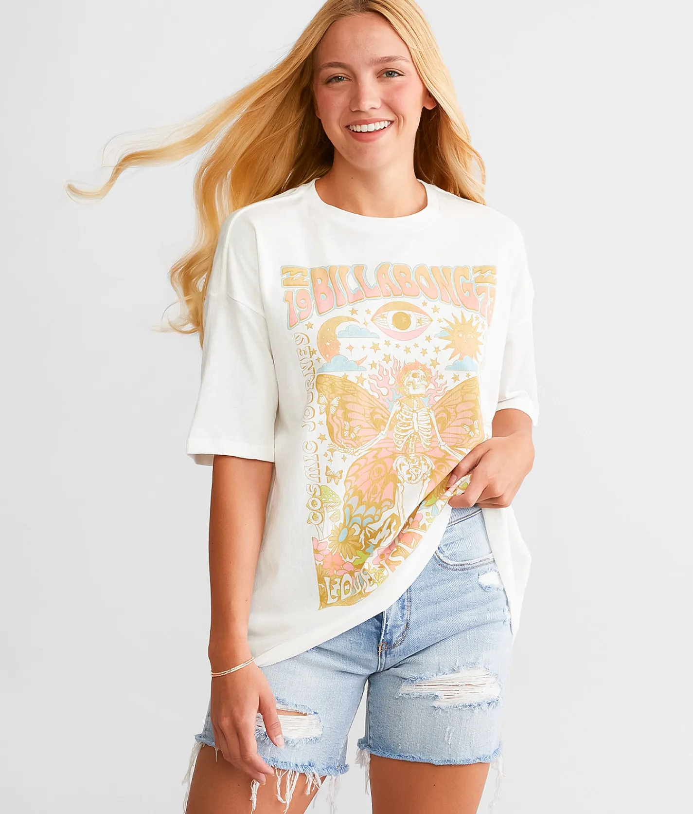Billabong Love Is All T-Shirt Salt Crystal Clearance