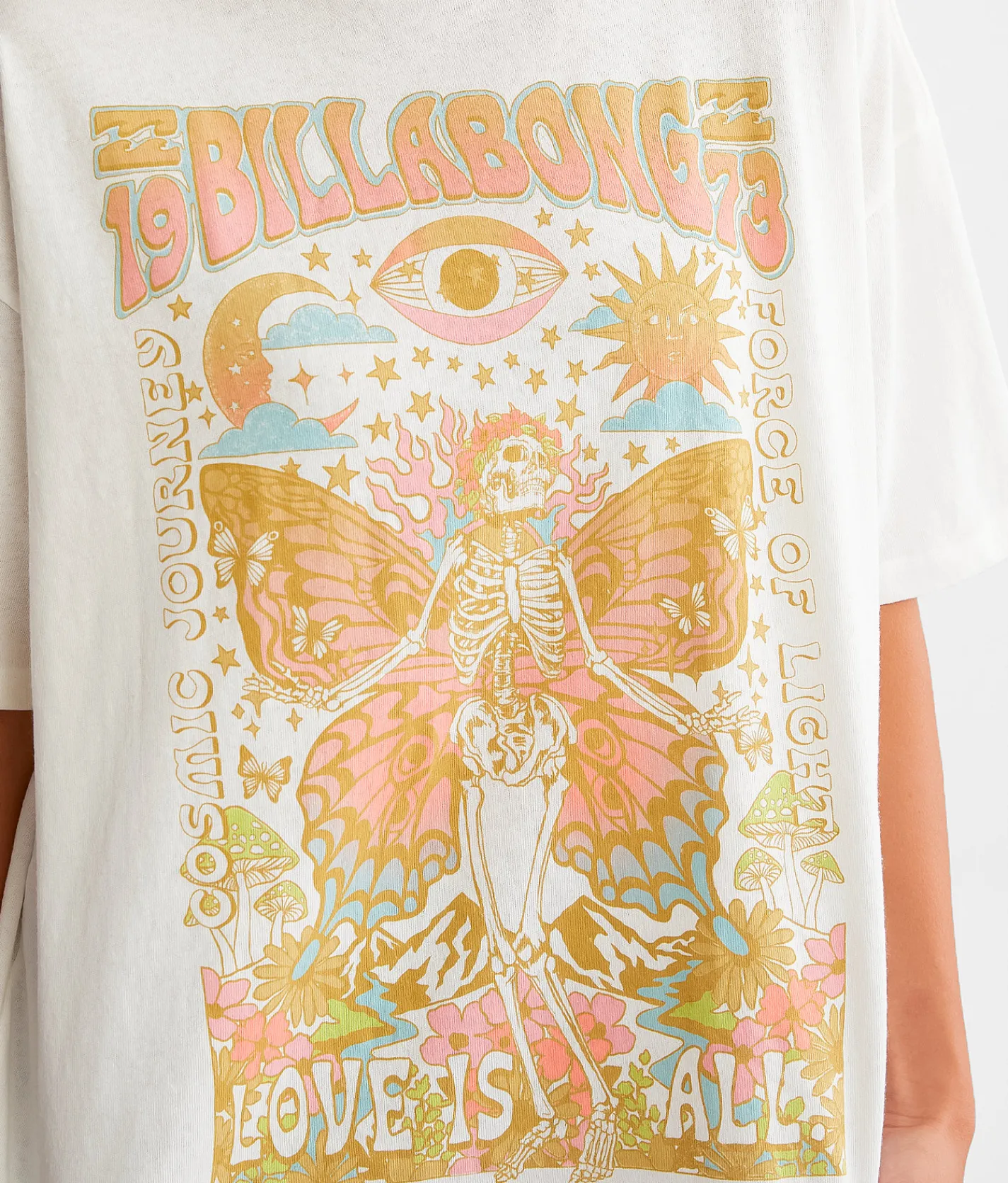 Billabong Love Is All T-Shirt Salt Crystal Clearance