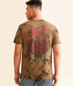 Graphic T-Shirts | Sullen Love Me Not T-Shirt Dk Timberwolf Cryst Wash