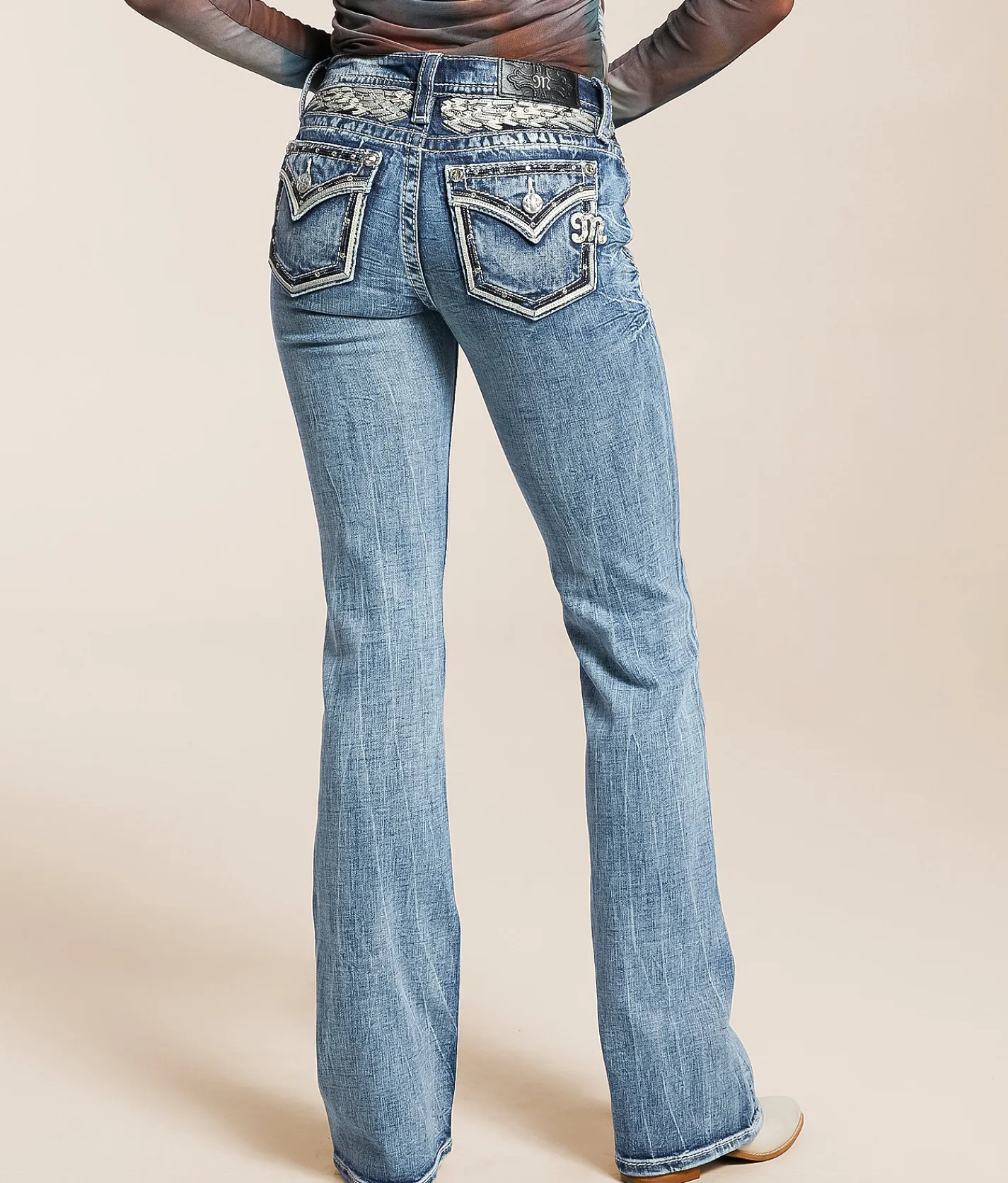 Jeans|Bottoms | Miss Me Low Rise Boot Stretch Jean M383