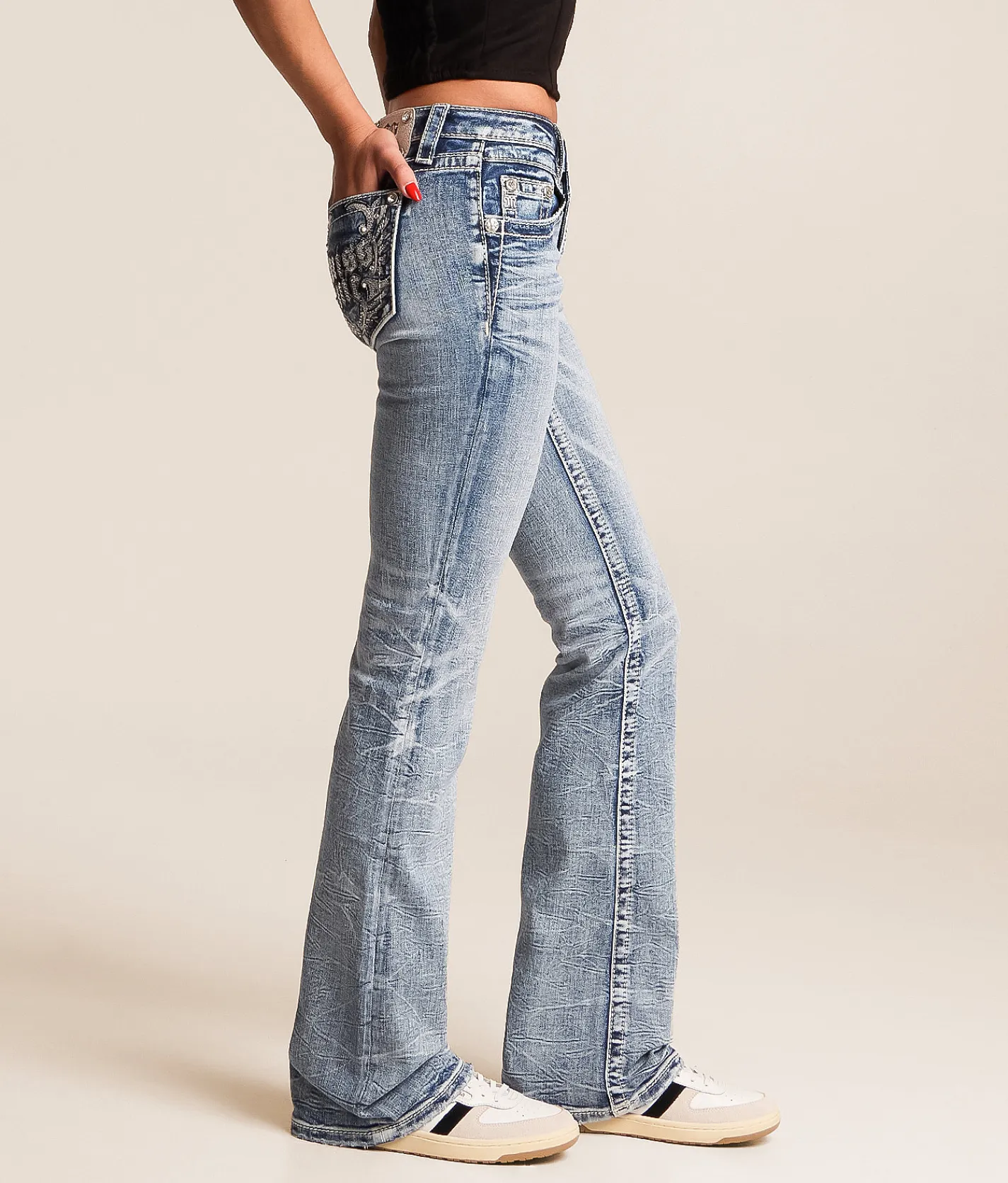 Jeans | Miss Me Low Rise Boot Stretch Jean M1015