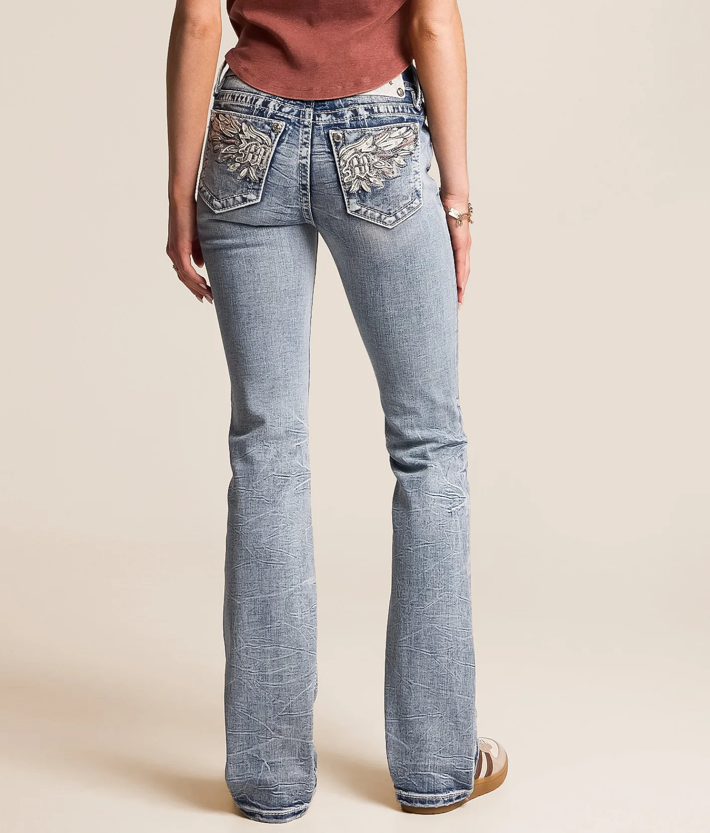 Jeans|Bottoms | Miss Me Low Rise Boot Stretch Jean M1015