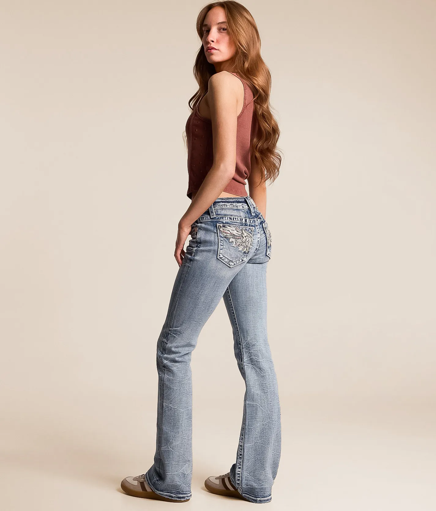 Jeans|Bottoms | Miss Me Low Rise Boot Stretch Jean M1015