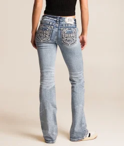 Miss Me Low Rise Boot Stretch Jean M1015 New