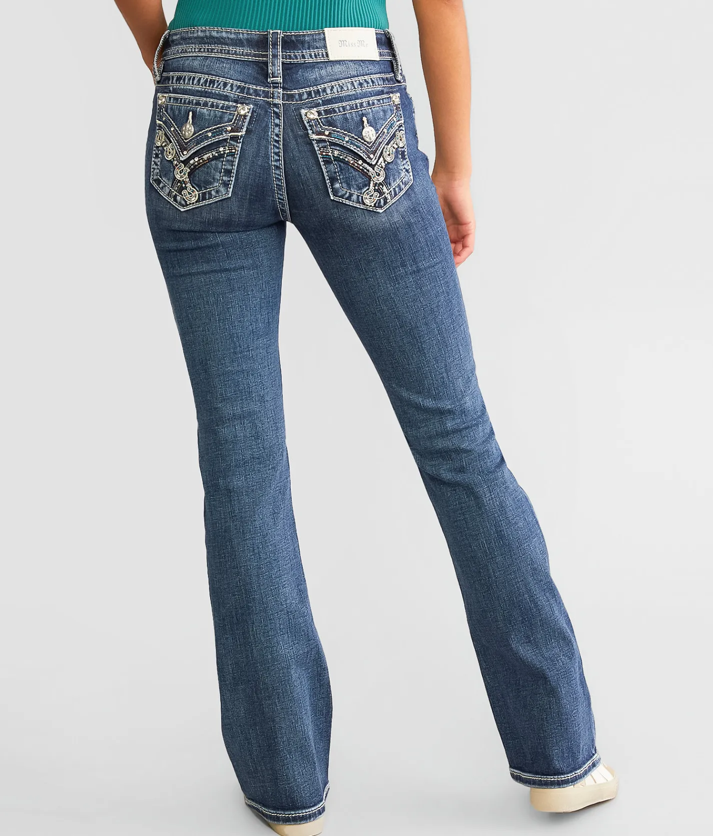 Miss Me Low Rise Boot Stretch Jean K1410 Sale