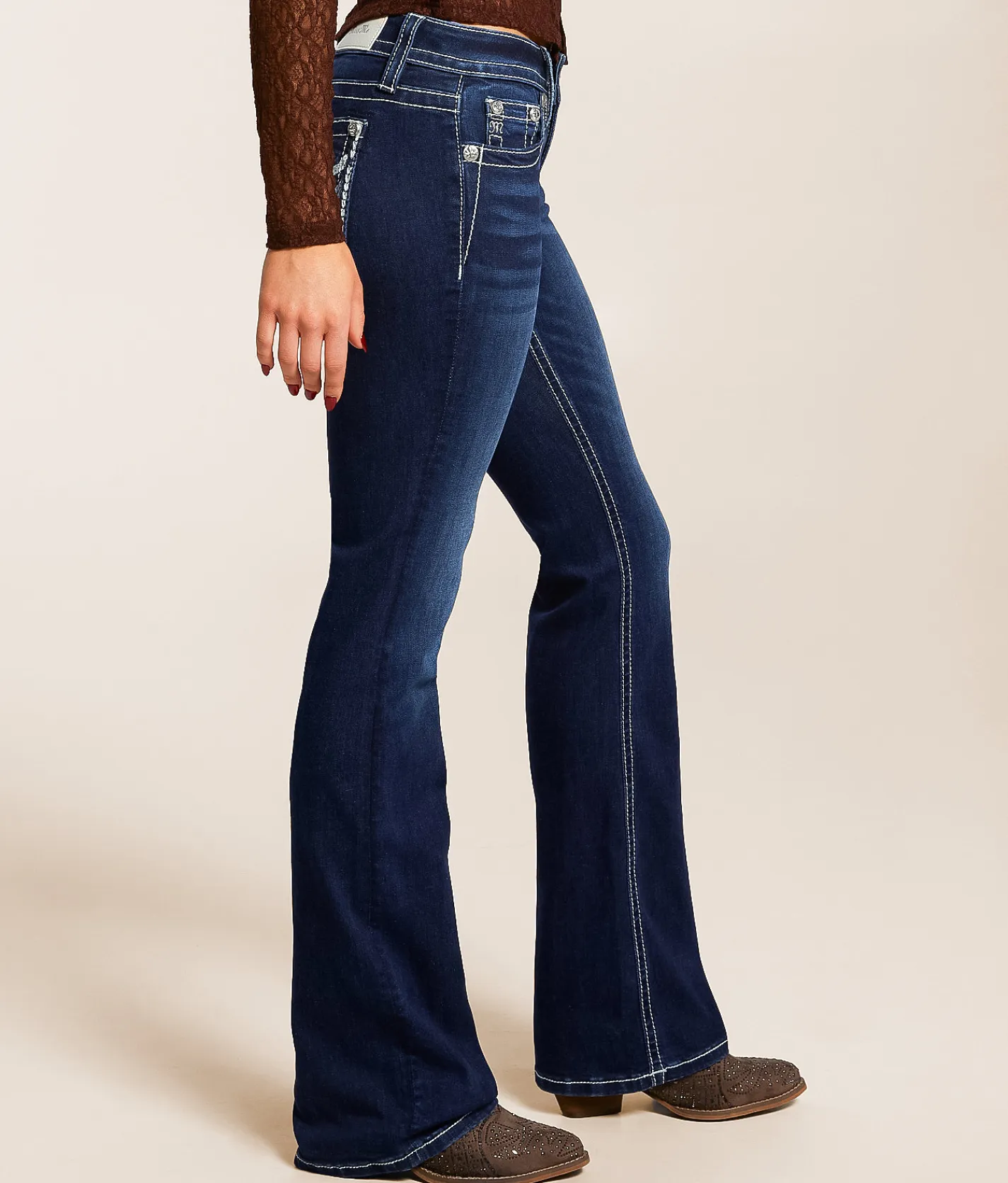 Jeans|Bottoms | Miss Me Low Rise Boot Stretch Jean D1012