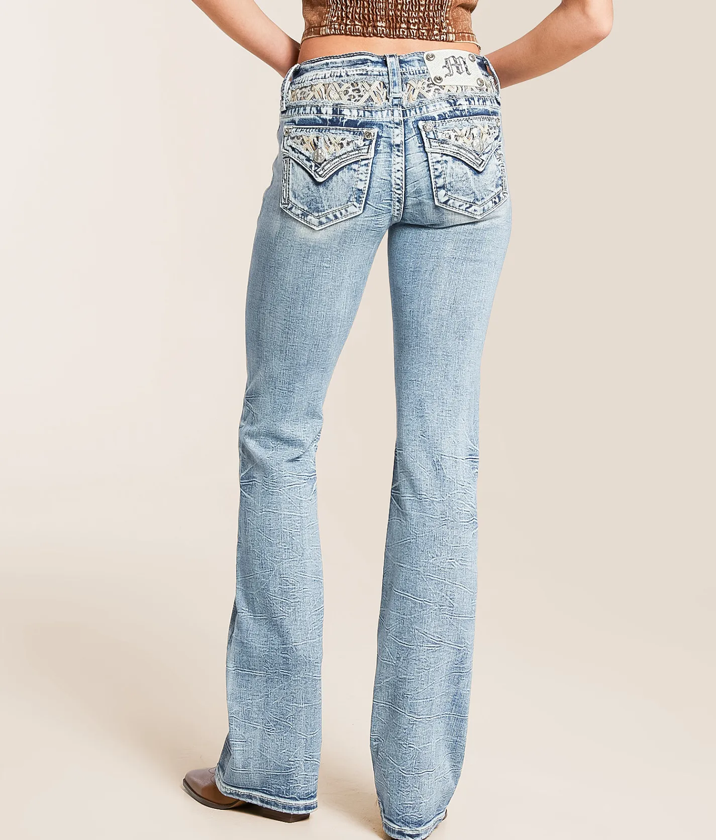 Jeans|Bottoms | Miss Me Low Rise Boot Stretch Jean M1015