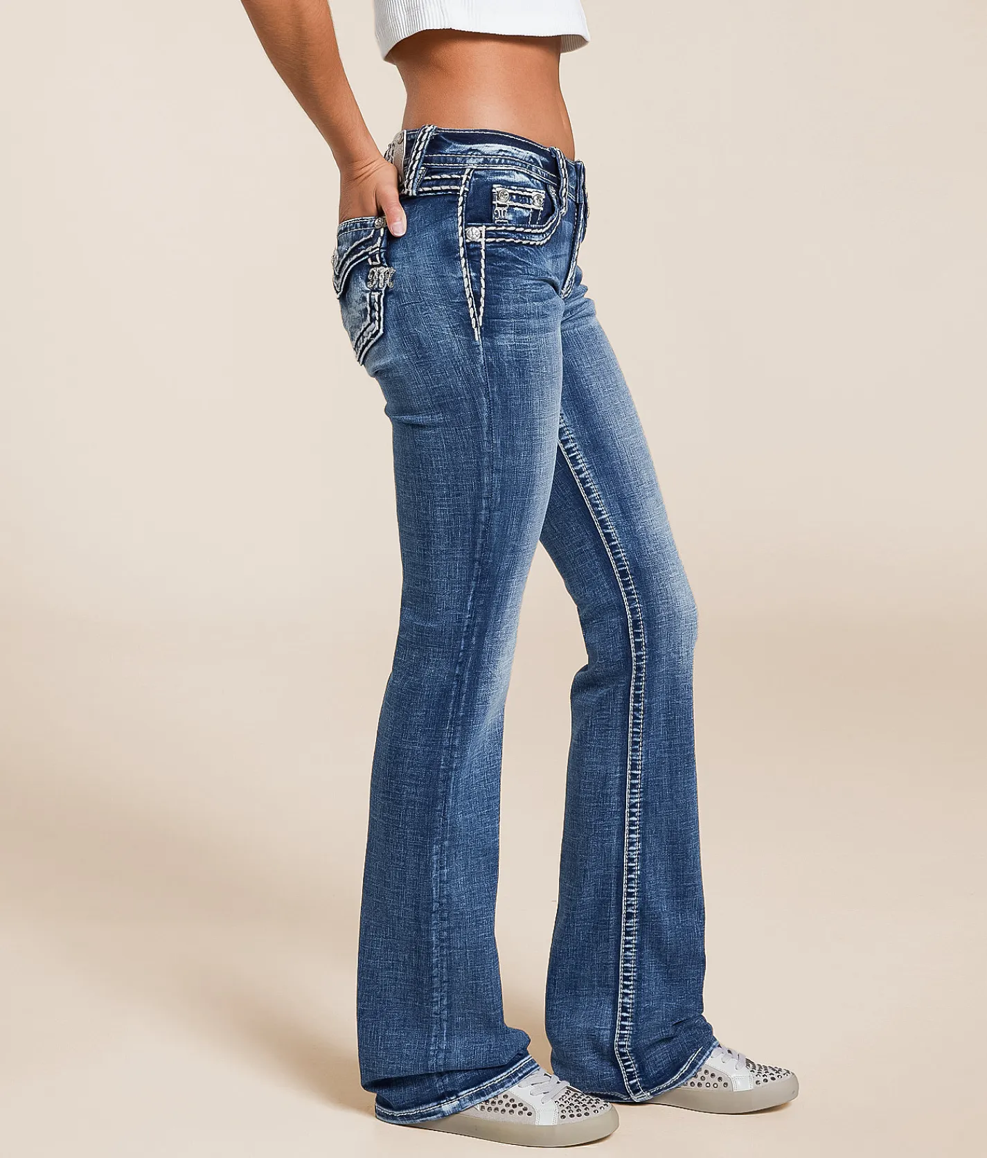 Jeans|Bottoms | Miss Me Low Rise Boot Stretch Jean K1373