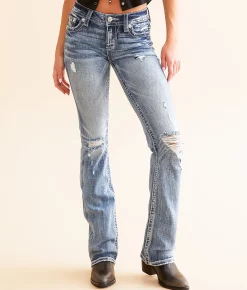 Miss Me Low Rise Boot Stretch Jean M819C Hot