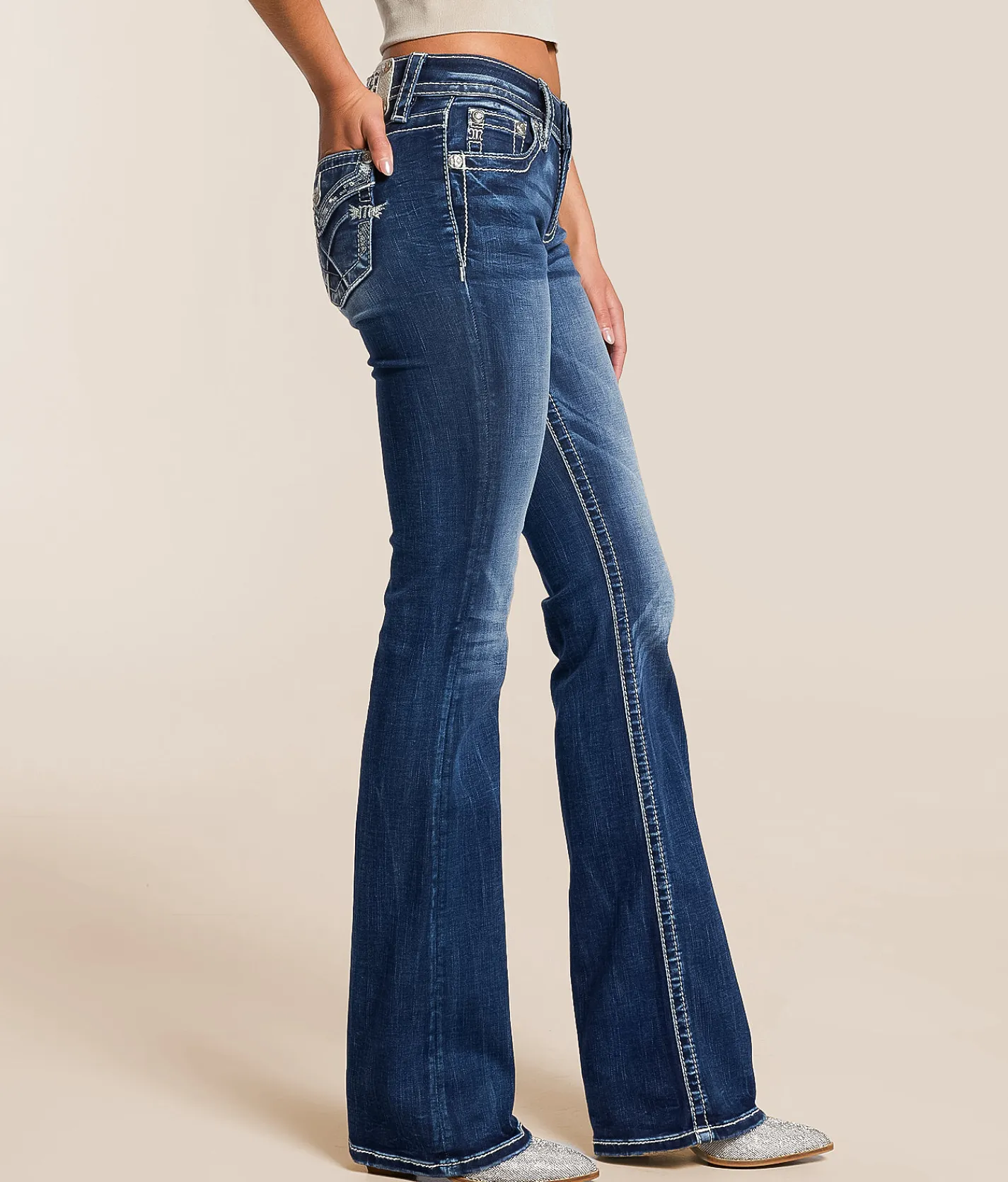 Jeans|Bottoms | Miss Me Low Rise Boot Stretch Jean D1139