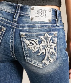 Miss Me Low Rise Boot Stretch Jean K1483 Outlet