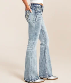 Jeans|Bottoms | Miss Me Low Rise Flare Stretch Jean M1079