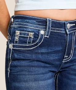 Miss Me Low Rise Flare Stretch Jean D1163 Discount