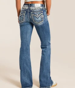Jeans|Bottoms | Miss Me Low Rise Flare Stretch Jean K1432