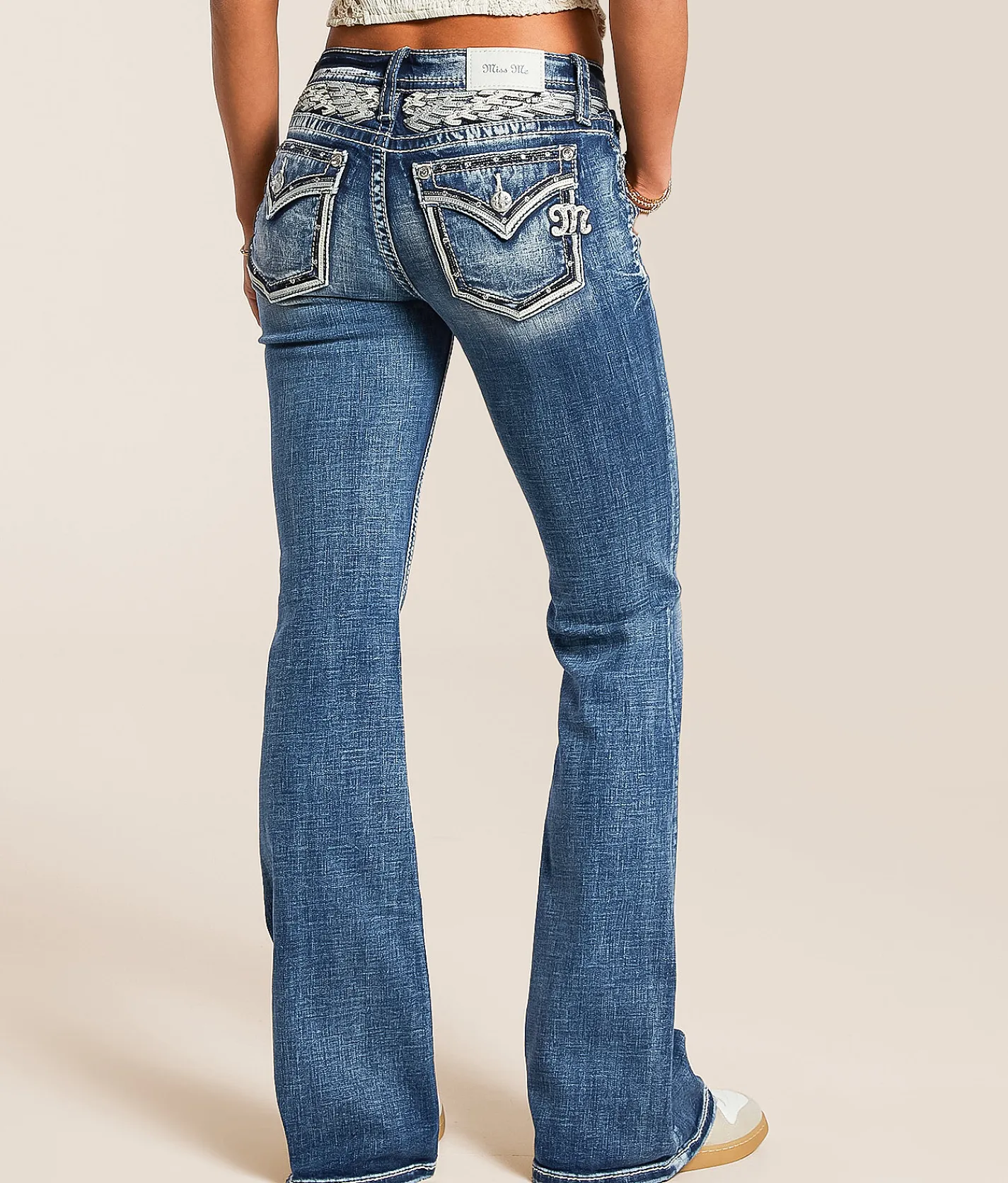 Jeans|Bottoms | Miss Me Low Rise Flare Stretch Jean K1432