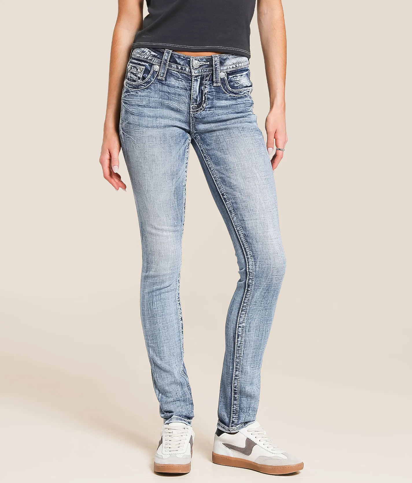 Jeans|Bottoms | Miss Me Low Rise Skinny Stretch Jean M383