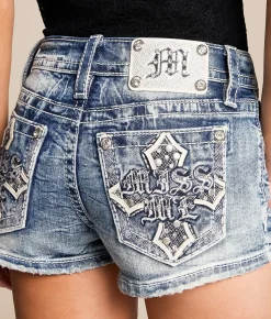 Bottoms | Miss Me Low Rise Stretch Short M1015