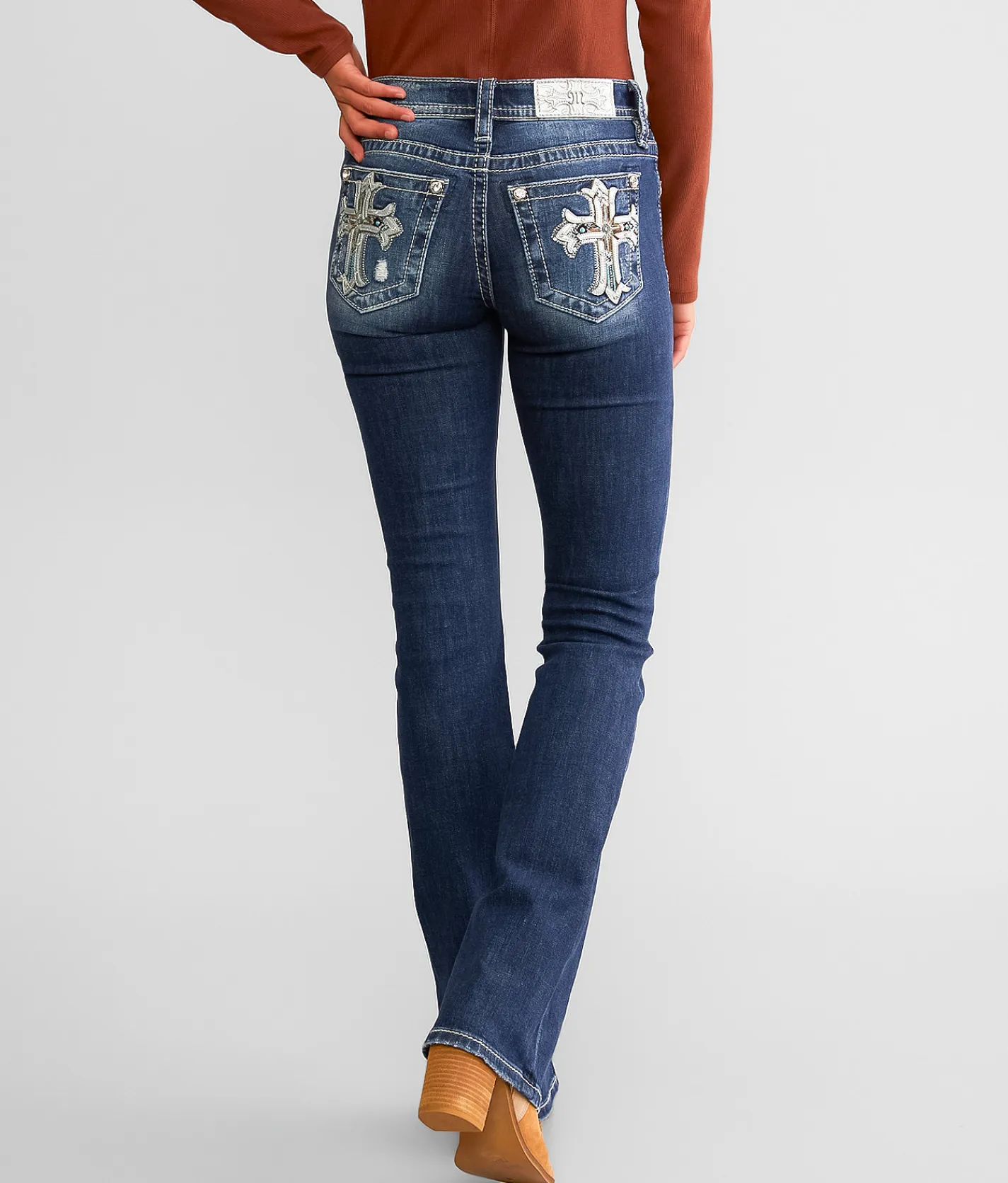 Jeans|Bottoms | Miss Me Low Rise Tailored Boot Stretch Jean K1322