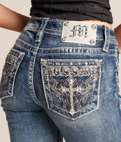 Jeans|Bottoms | Miss Me Low Rise Tailored Boot Stretch Jean M819D