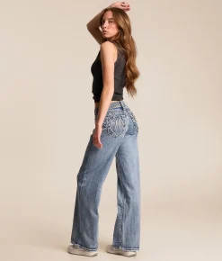 Miss Me Low Rise Wide Leg Jean M383 New