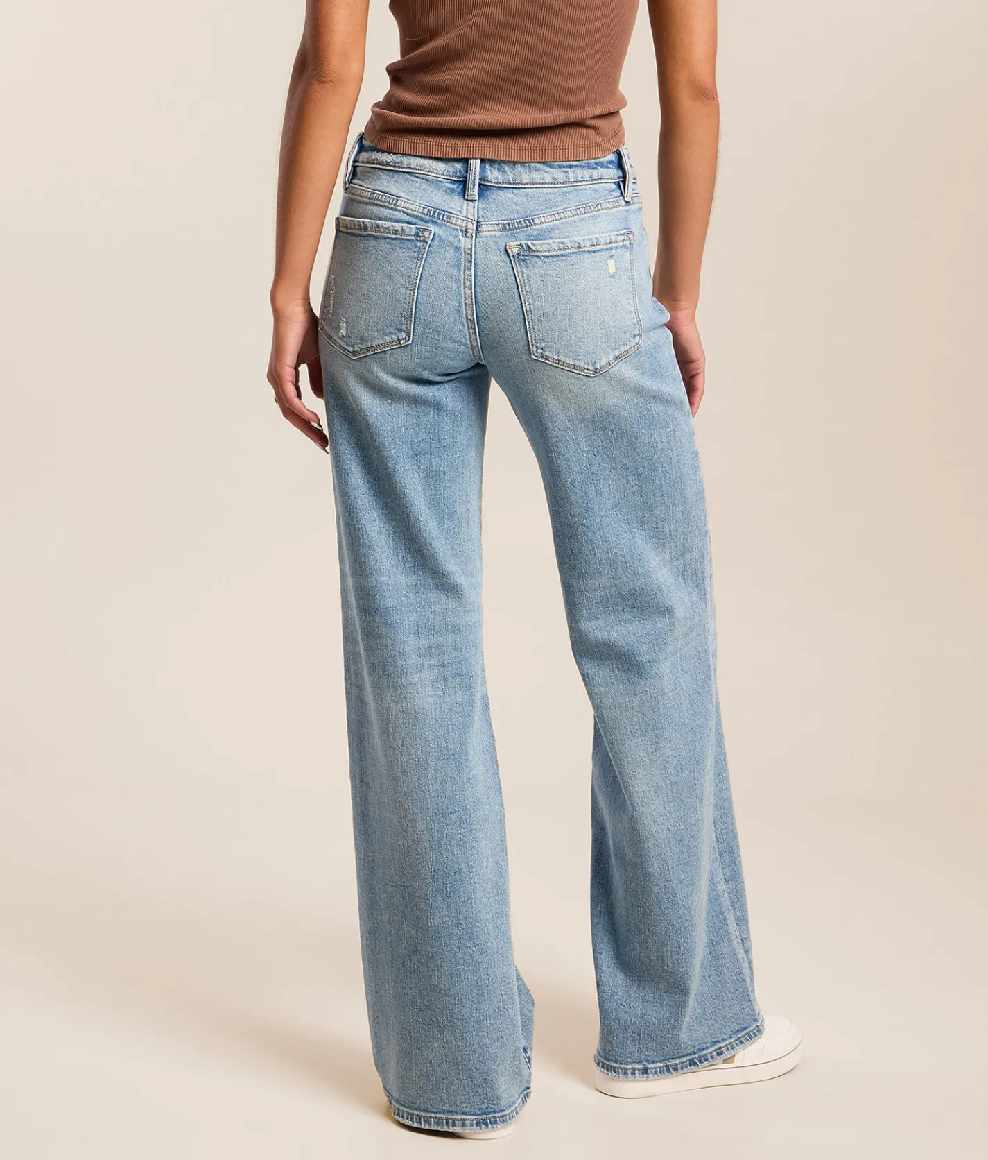 Flying Monkey Low Rise Wide Leg Stretch Jean Cleverness Online