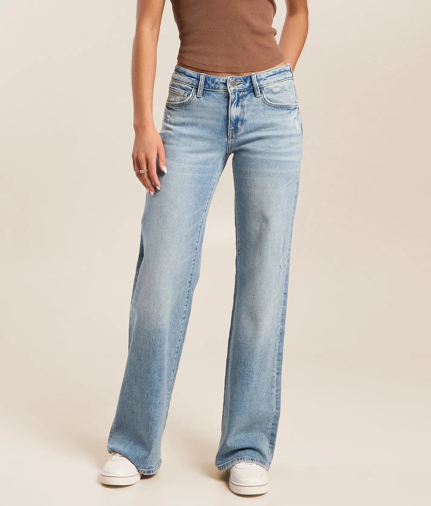Flying Monkey Low Rise Wide Leg Stretch Jean Cleverness Online